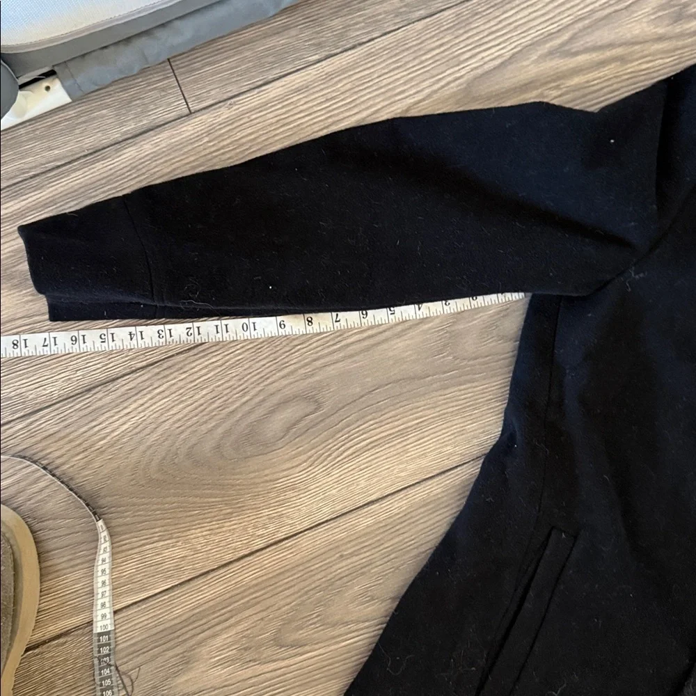 Banana Republic Men's Black wool and cashmere Trench Coat medium tall